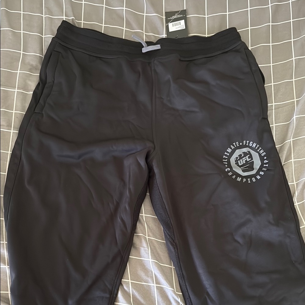 UFC Black Sweatpants Relaxed Fit Joggers
